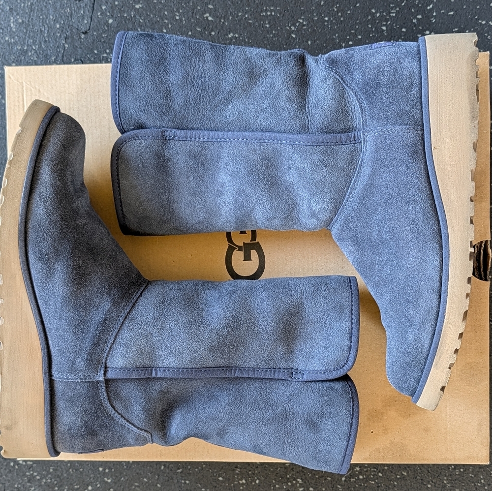 UGG Navy Suede Boots